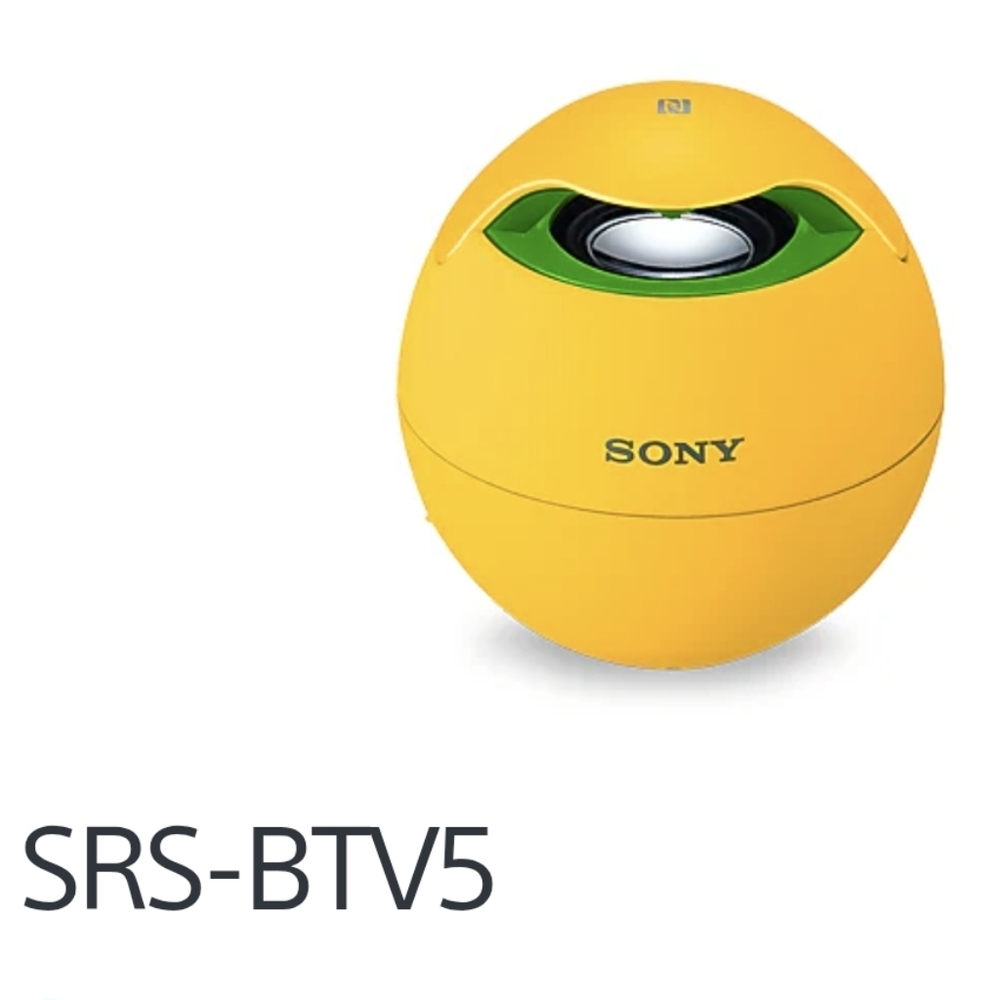 Sony SRSBTV5 Portable NFC Bluetooth Wireless Speaker System - Yelloe